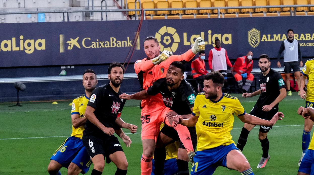 Álvaro Giménez en el partido