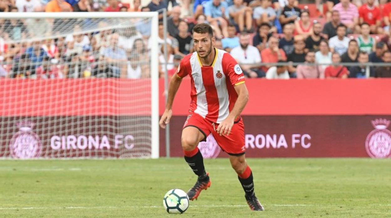 Pedro Alcalá con el Girona.