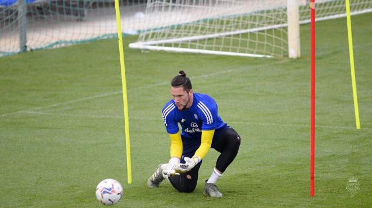 Ledesma, en un entrenamineto.