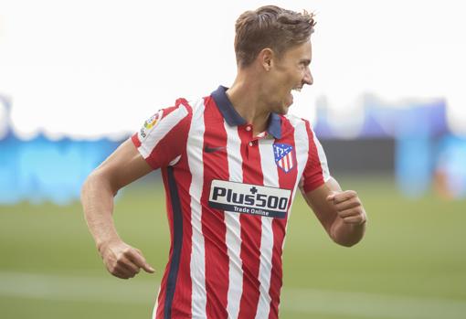 Marcos Llorente con el Atlético de Madrid.