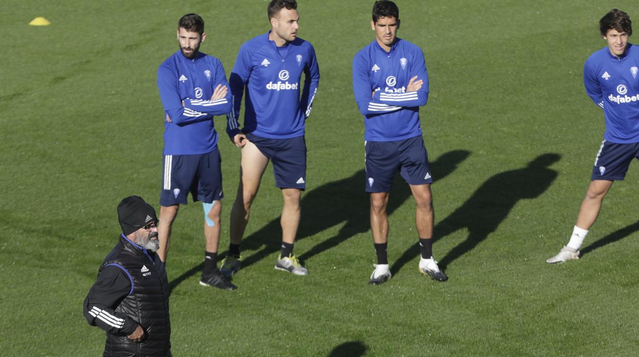 cervera, en un entrenamiento.