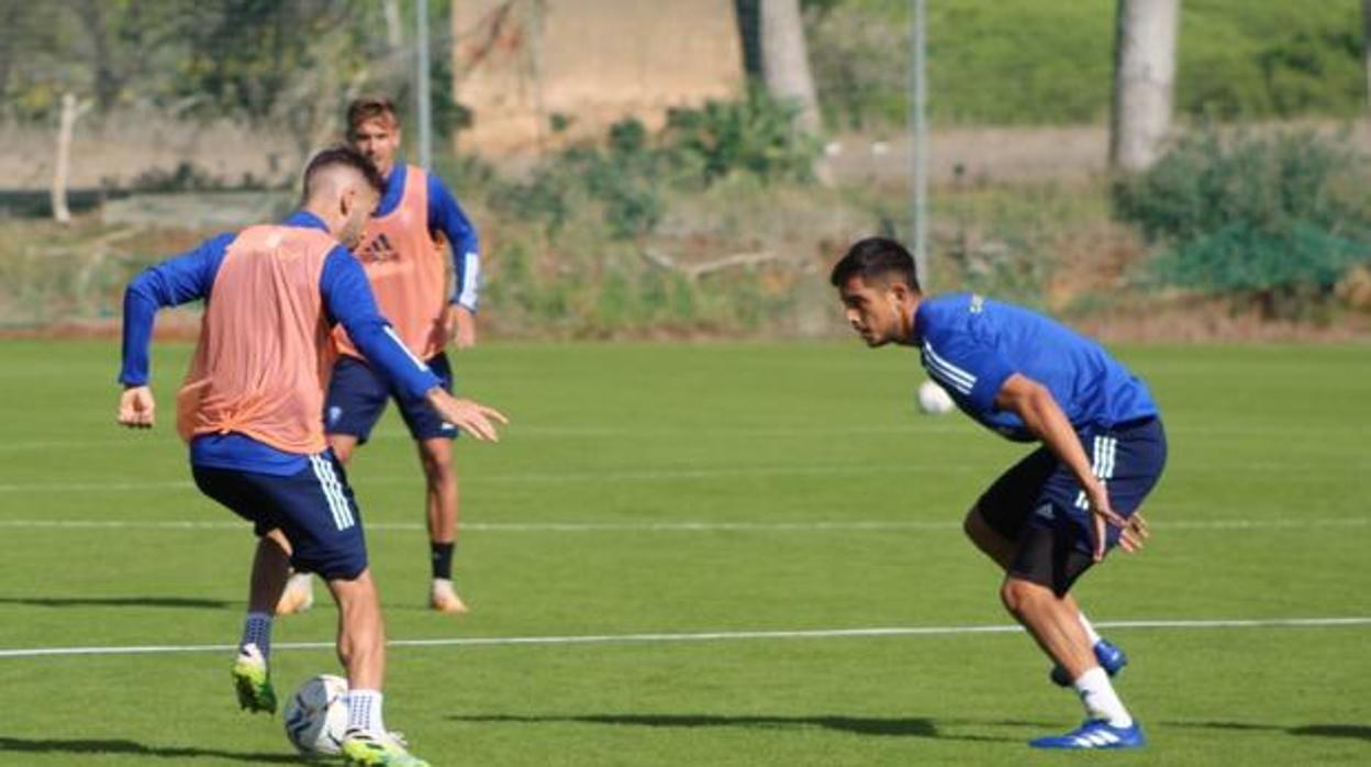 Marcos Mauro en un entrenamiento