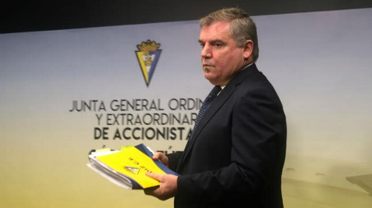 Manuel Vizcaíno, presidente del Cádiz CF