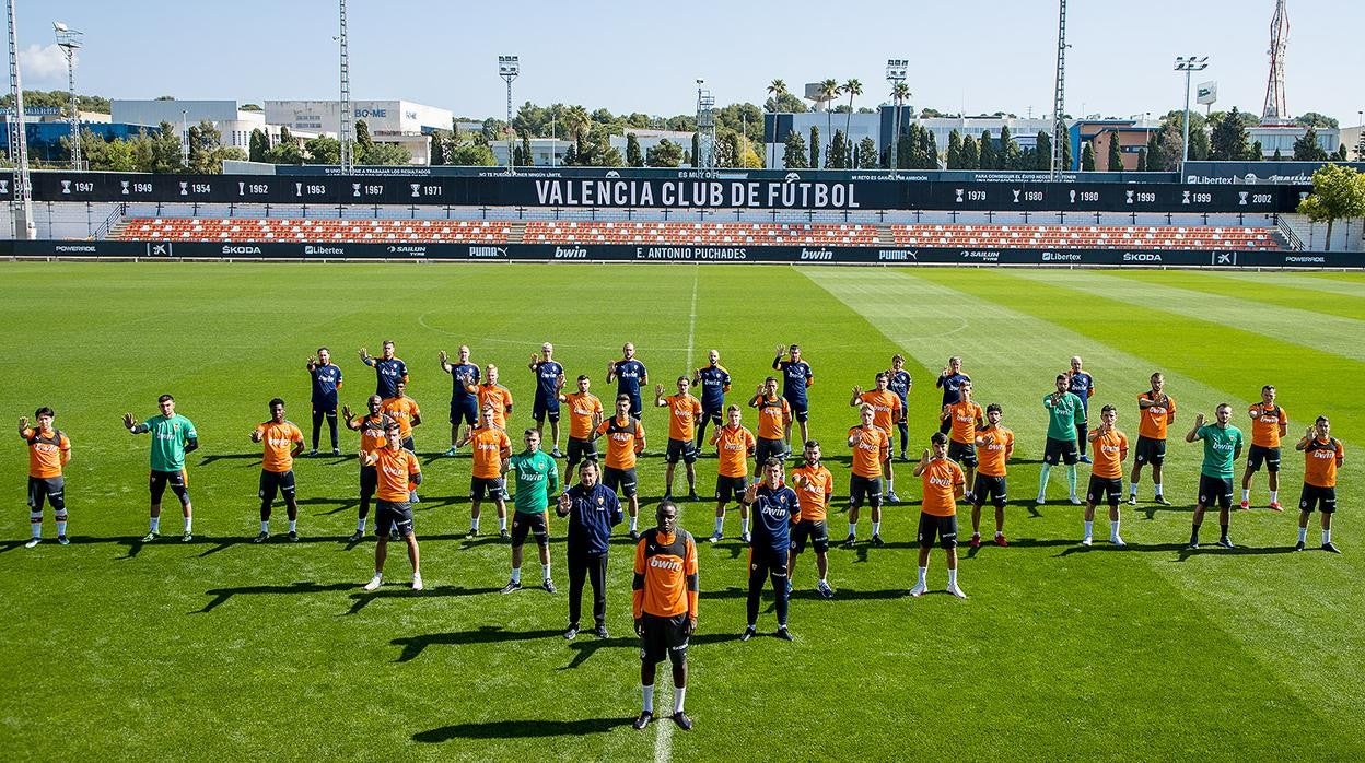 Imagen que ha repartido el Valencia este lunes