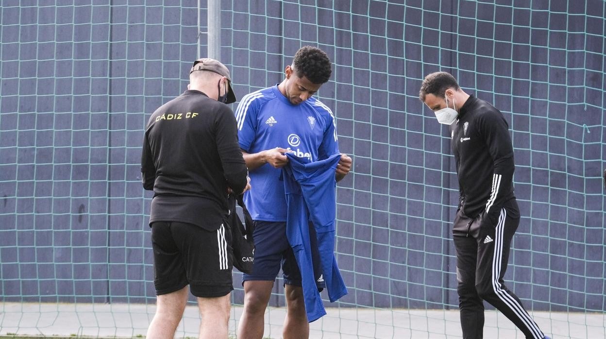 'Choco' Lozano durante una sesión de entrenamiento esta temporada.