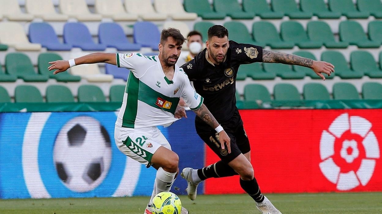 Partido Elche - Alavés de la pasada jornada que se saldó con 0-2 para los babazorros.