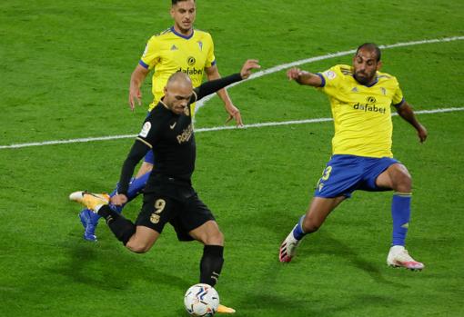 Fali fue clave en la victoria del Cádiz CF ante el Barça en el Estadio Ramón de Carranza.