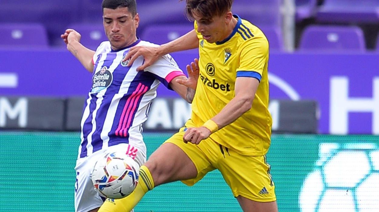 Iván Alejo ante el Valladolid la pasada temporada.