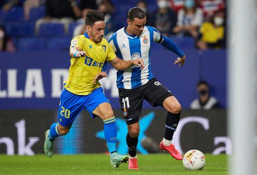 El Cádiz CF perdió 2-0 ante el Espanyol.