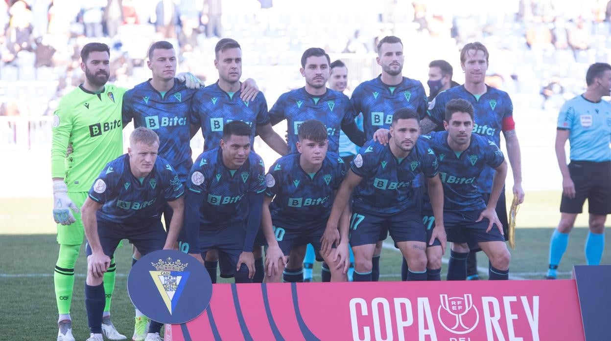 Once inicial que presentó el Cádiz ante el Fuenlabrada en octavos de final.