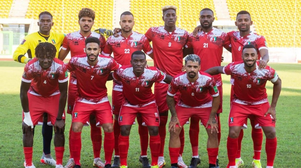 Carlos Akapo con la selección de Guinea Ecuatorial