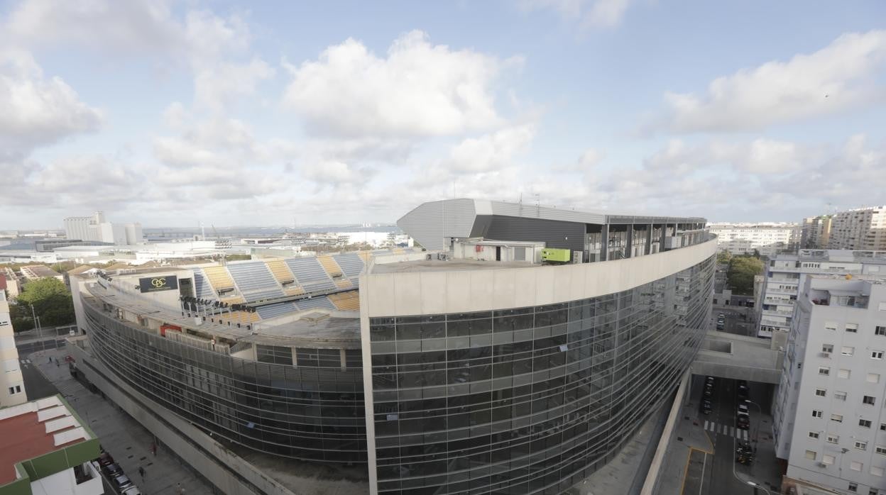 Panorámica del estadio del Cádiz.