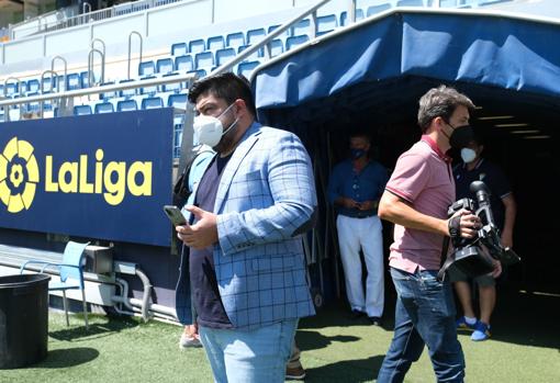 Javier Monges fue uno de los representantes que llevó a cabo la llegada de Arzamendia al Cádiz CF.