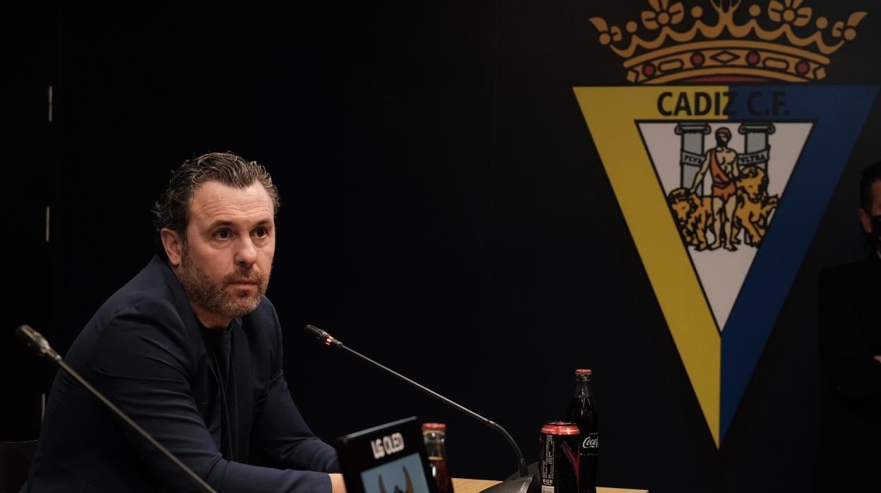 Sergio González, entrenador del Cádiz CF.