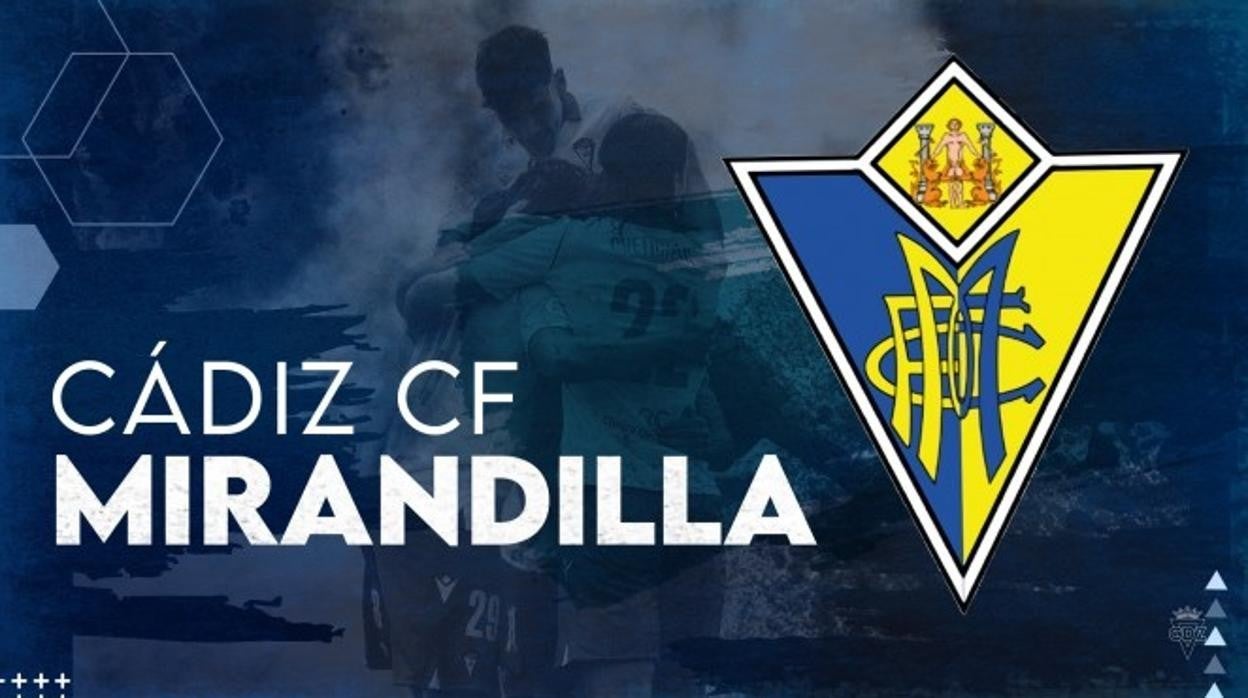 El filial del Cádiz CF pasa a denominarse Cádiz CF Mirandilla.