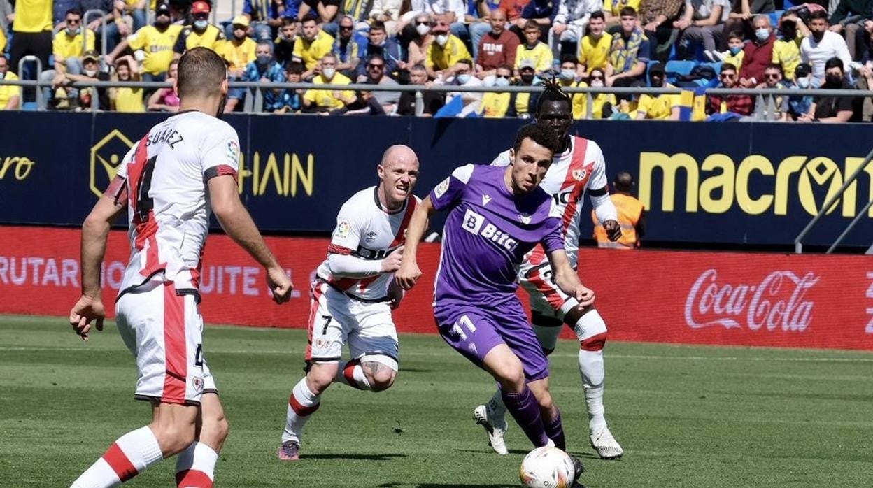 Oussama Idrissi anotó su único tanto como jugador del Cádiz ante el Rayo Vallecano