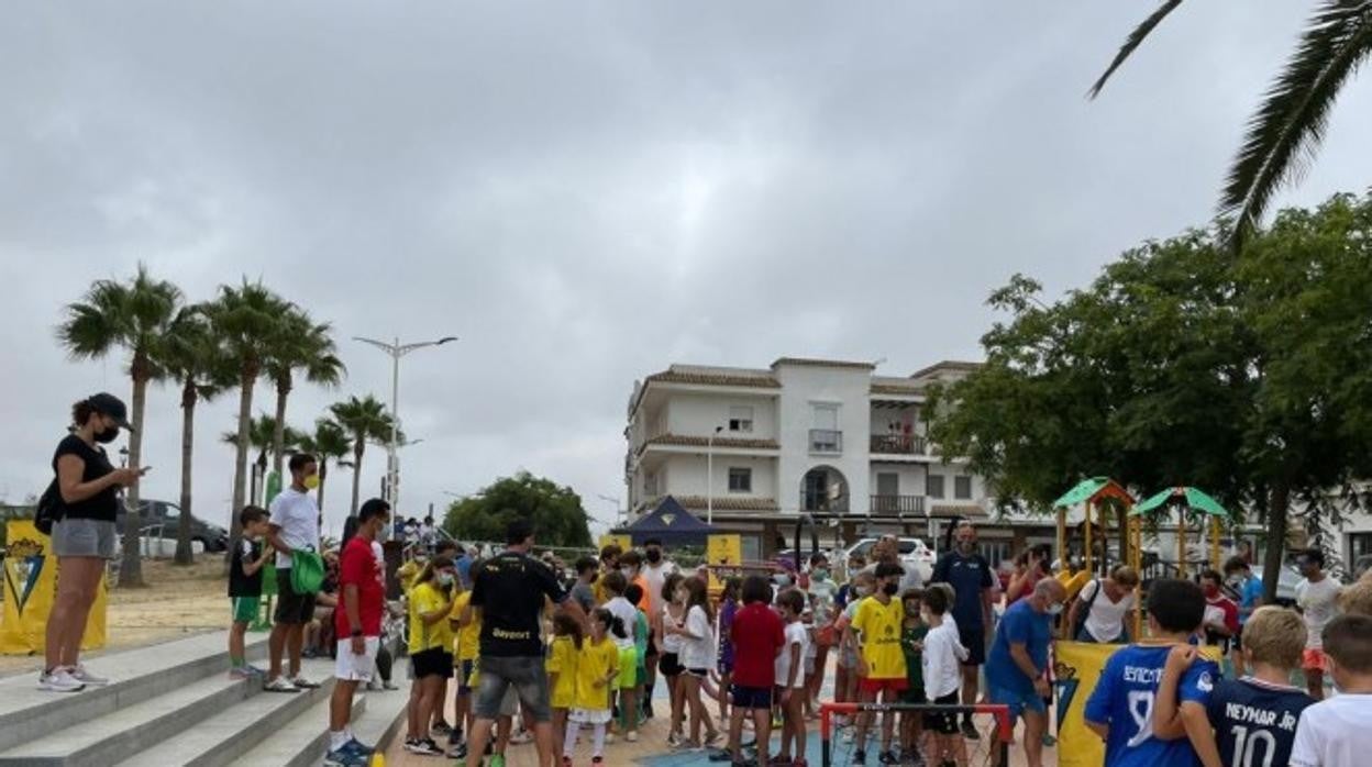 La primera parada ha sido en Puerto Real.