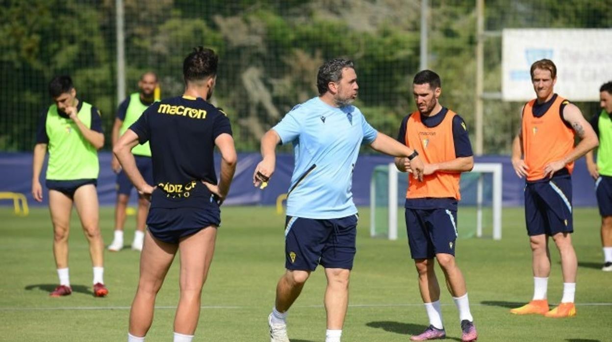 Sergio durante un entrenamiento de esta pretemporada