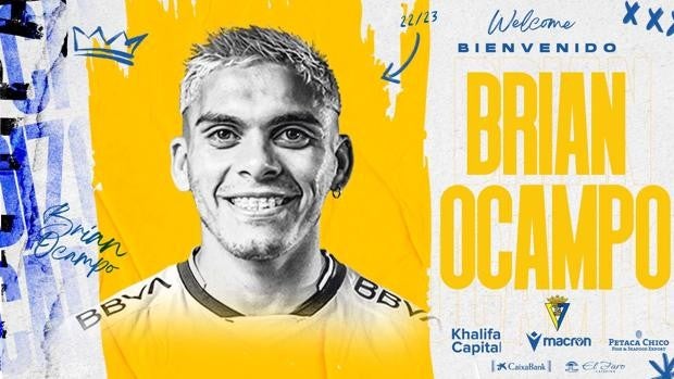 Brian Ocampo ya es nuevo jugador amarillo