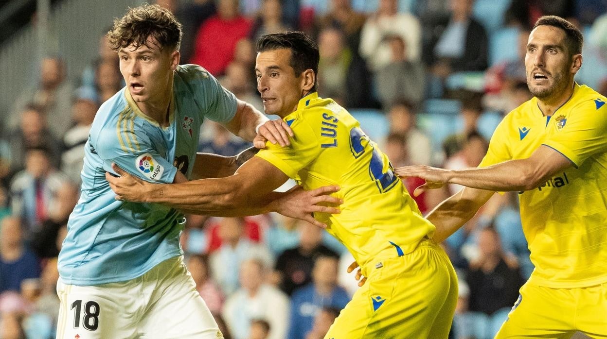 Momento del Celta - Cádiz del pasado viernes