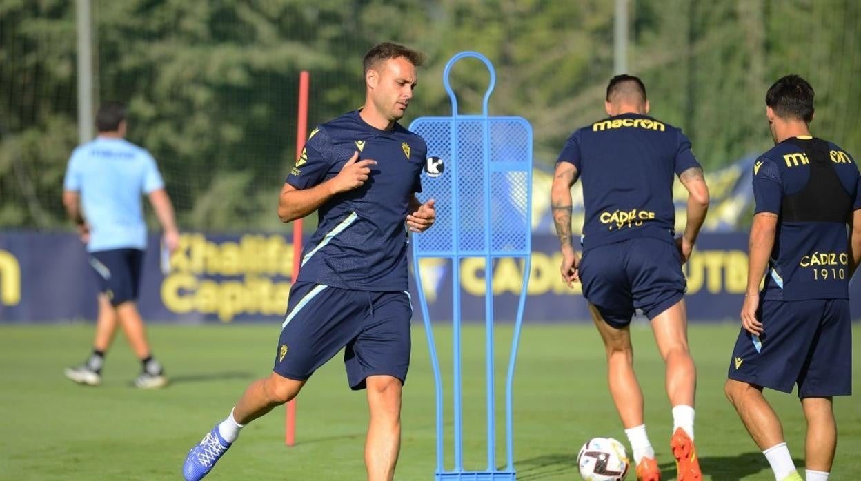 Cala, en un entrenamiento.