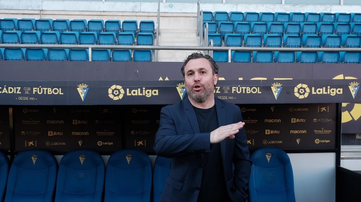 Sergio González, entrenador del Cádiz CF.