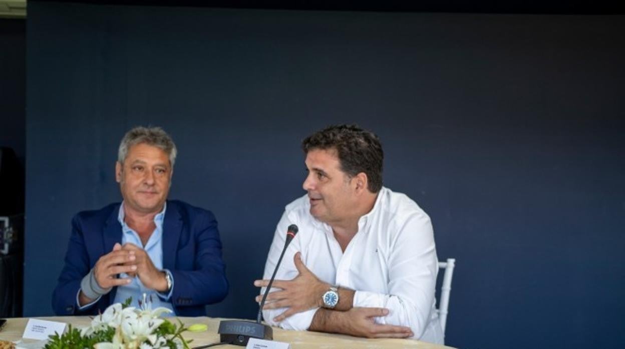 Pepe Mata y Rafael Contreras, directivos del Cádiz CF.