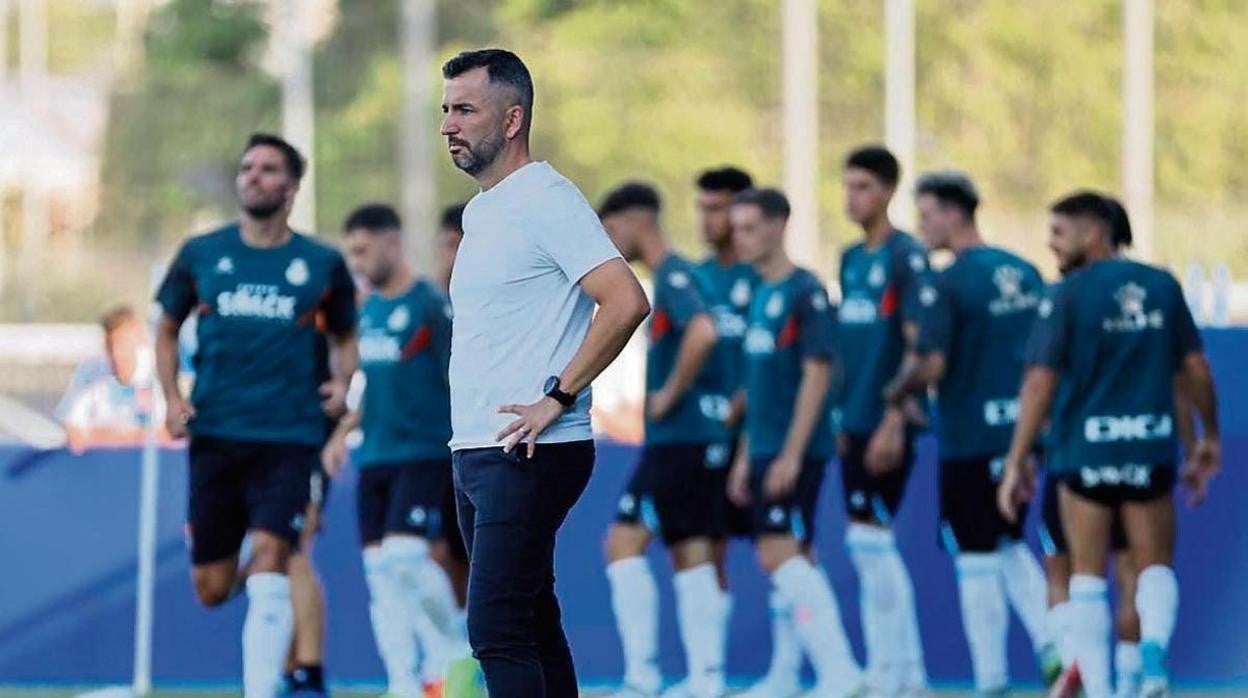 Diego Martínez, en un entrenamiento.