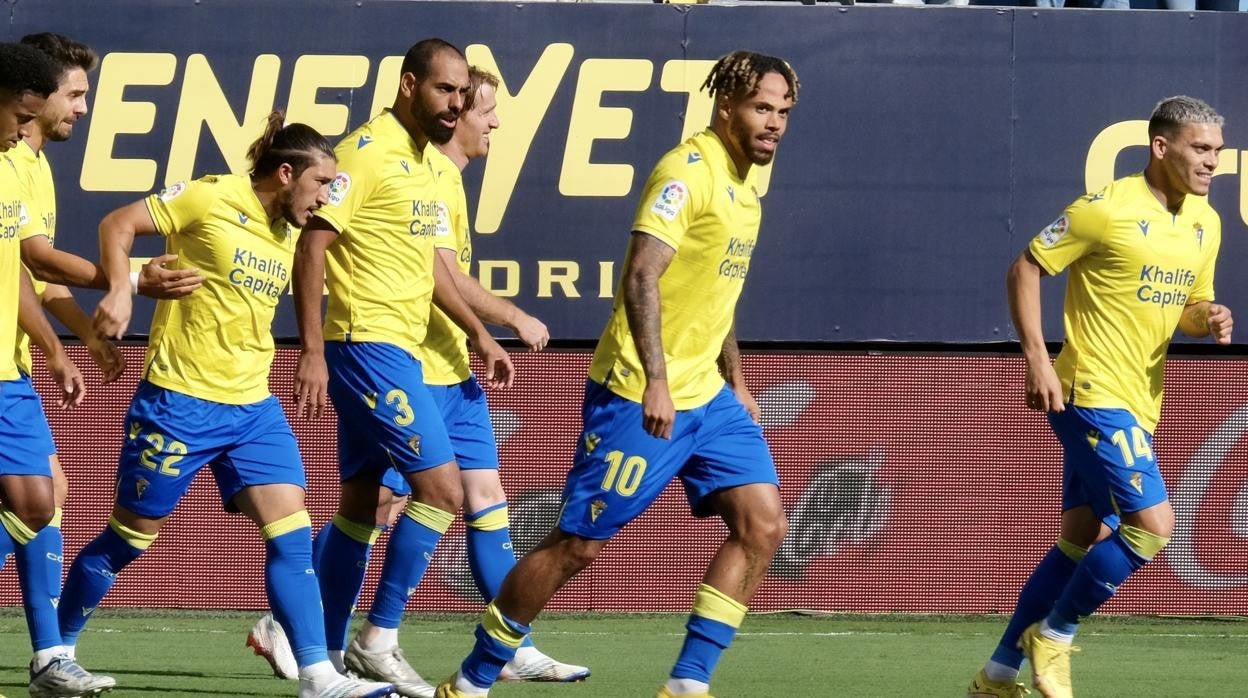 Bongonda tras marcar su gol ante el Atlético