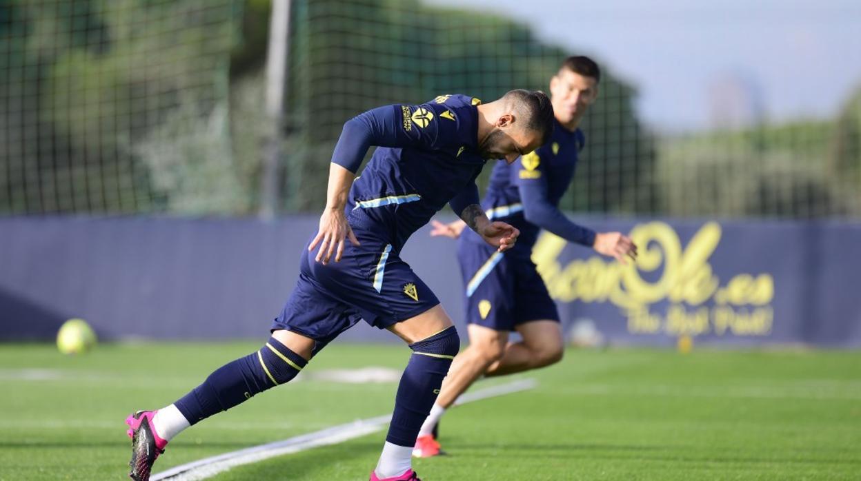 negredo, en un entrenamiento.