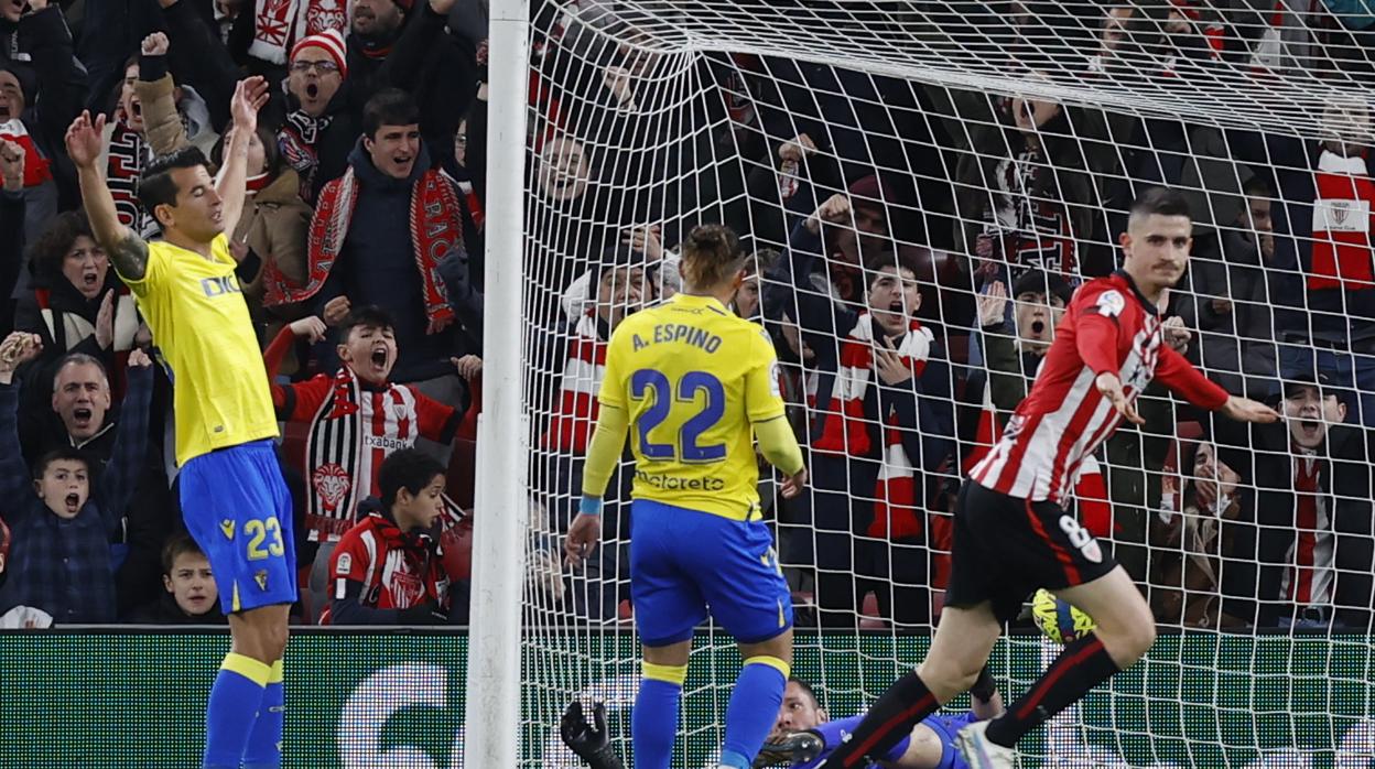 Yeray remató al Cádiz al filo del descanso.