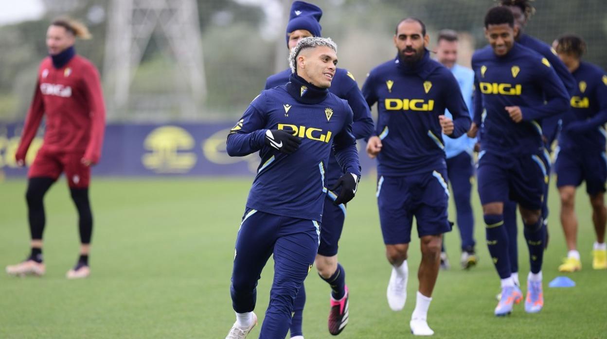 Ocampo, en uno de sus últimos entrenamientos.