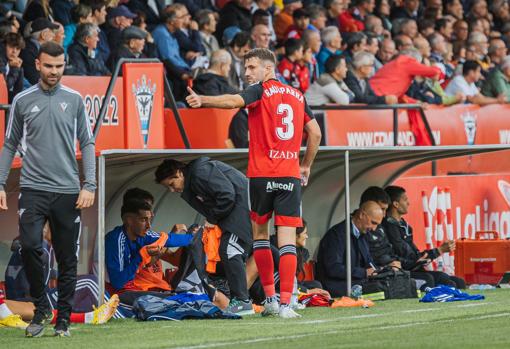 Raúl Parra estuvo cedido en el Mirandés durante la priemra parte de la temporada.