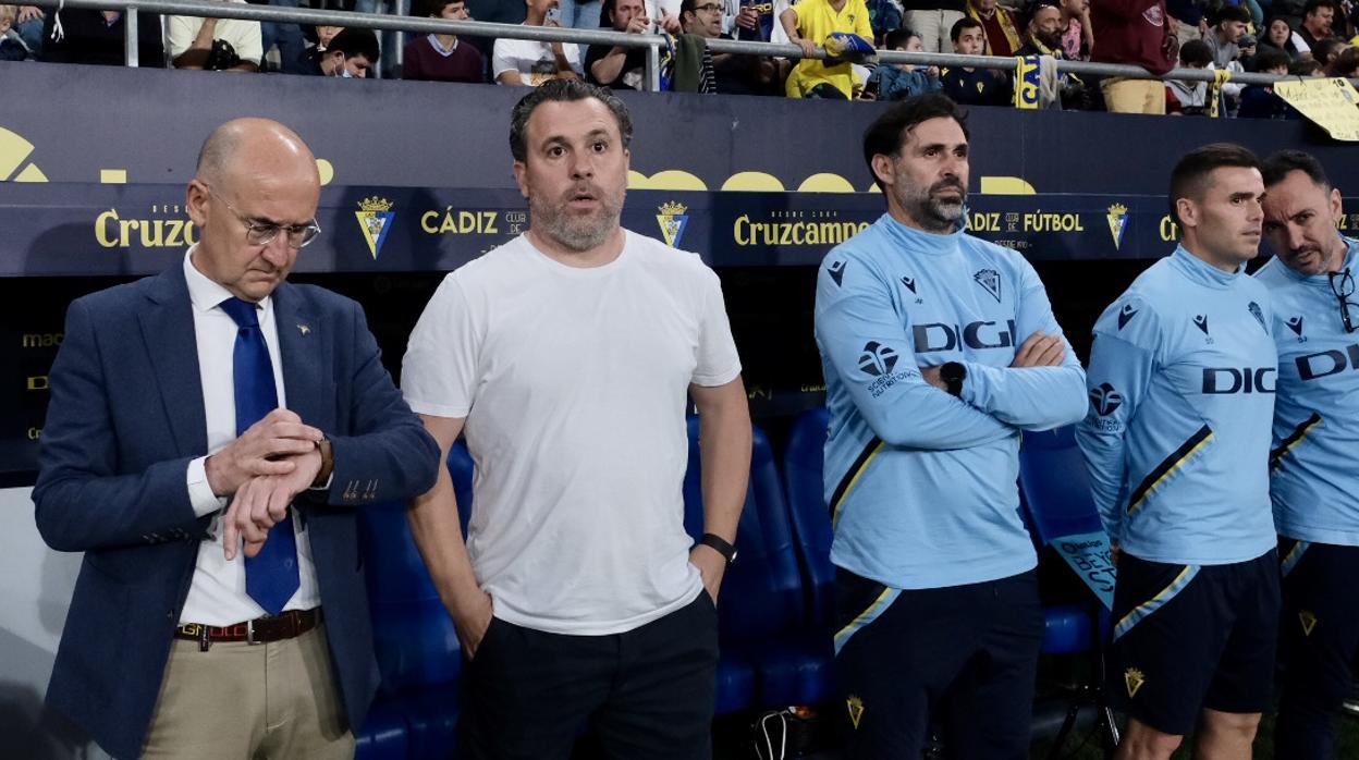 Sergio González, entrenador del Cádiz CF, antes de la cita del pasado sábado ante el Real Madrid.