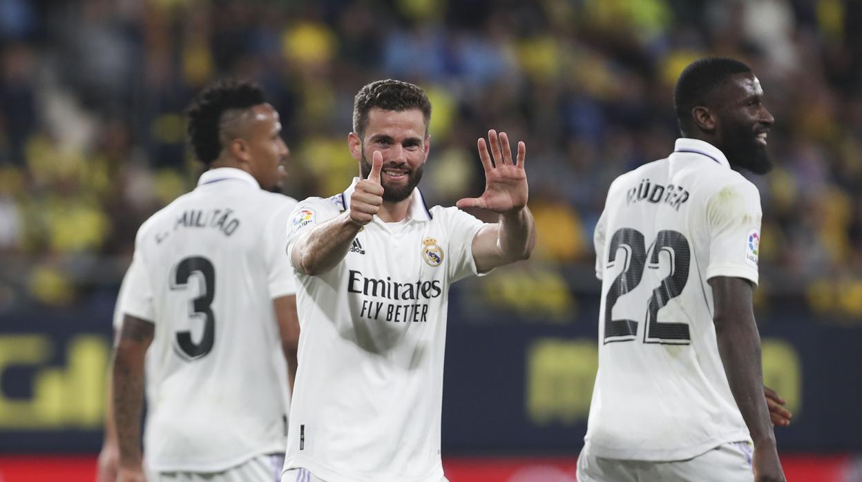 Nacho celebra un gol en Carranza.