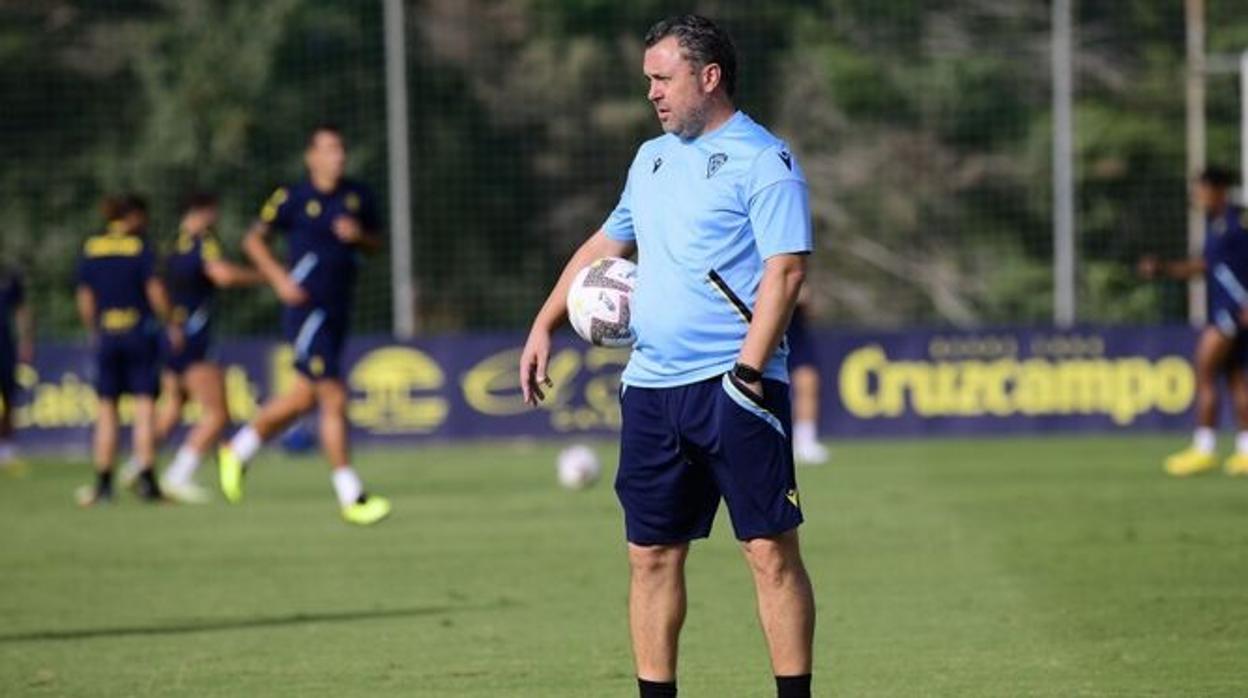 Sergio en un entrenamiento en El Rosal