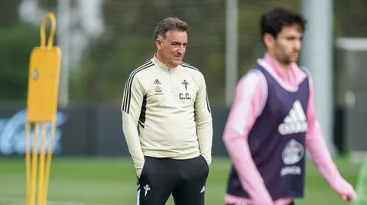 Carvalhal, durante un entrenamiento