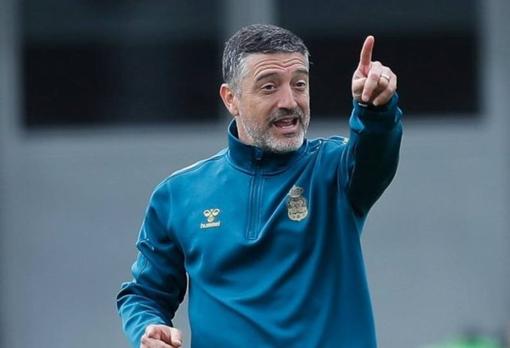 Francisco Javier García Pimienta, entrenador de la UD Las Palmas.