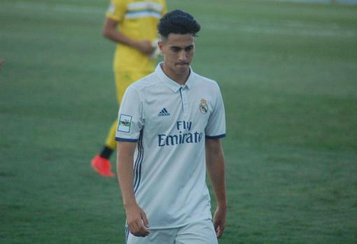 Martín Calderón en la cantera del Real Madrid.