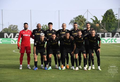 Once titular del Cádiz CF ante el Espanyol.