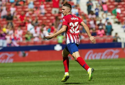 Borja Garcés se ha formado en la cantera del Atlético de Madrid.