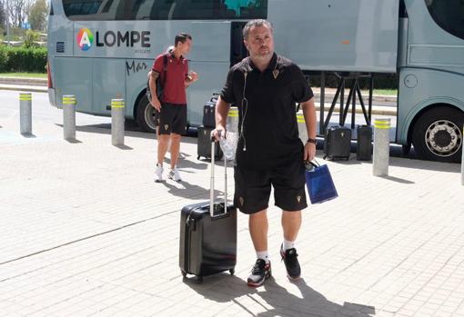 Sergio González antes de viajar a Barcelona desde Jerez.