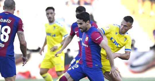 Fede San Emeterio pudo ser titular ante el Barça en Montjuic.