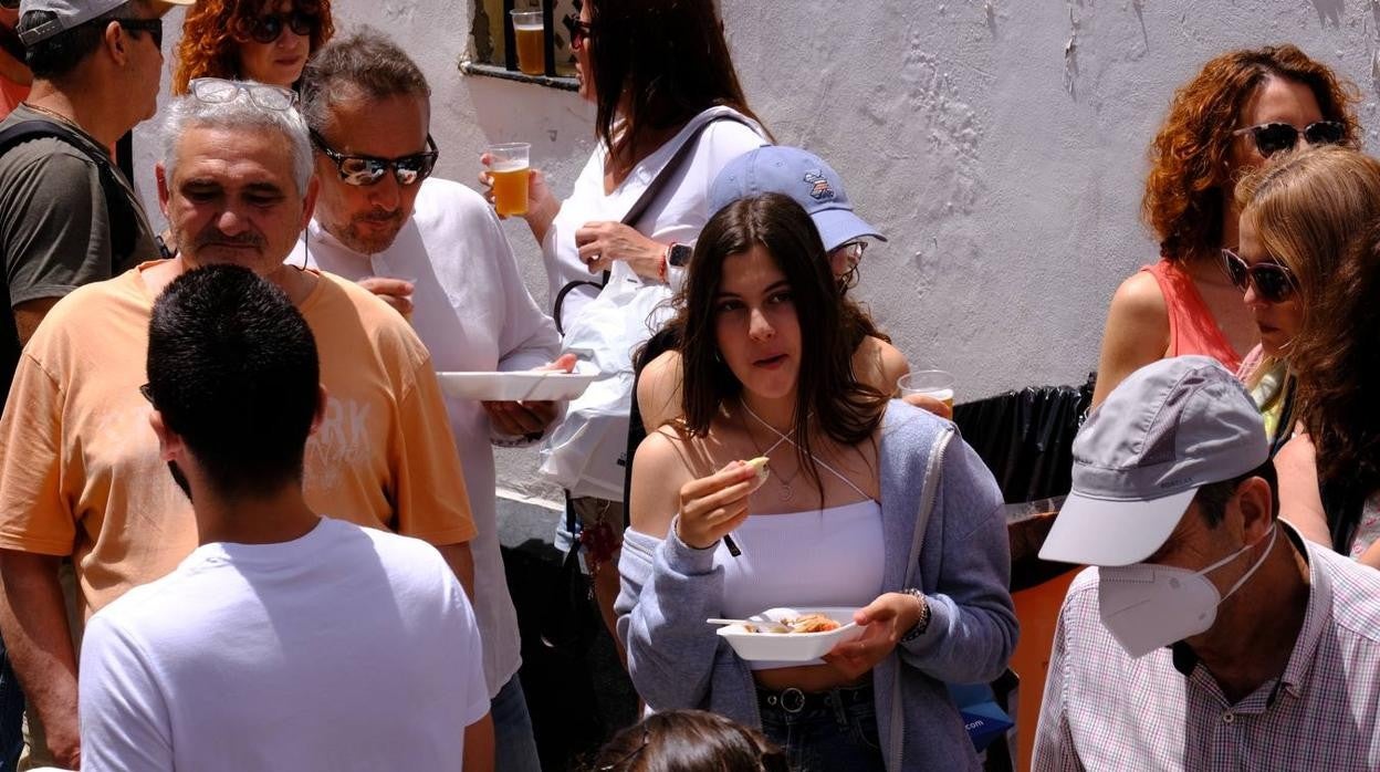 Gaditanos en la Erizada que tuvo lugar el pasado día 14.