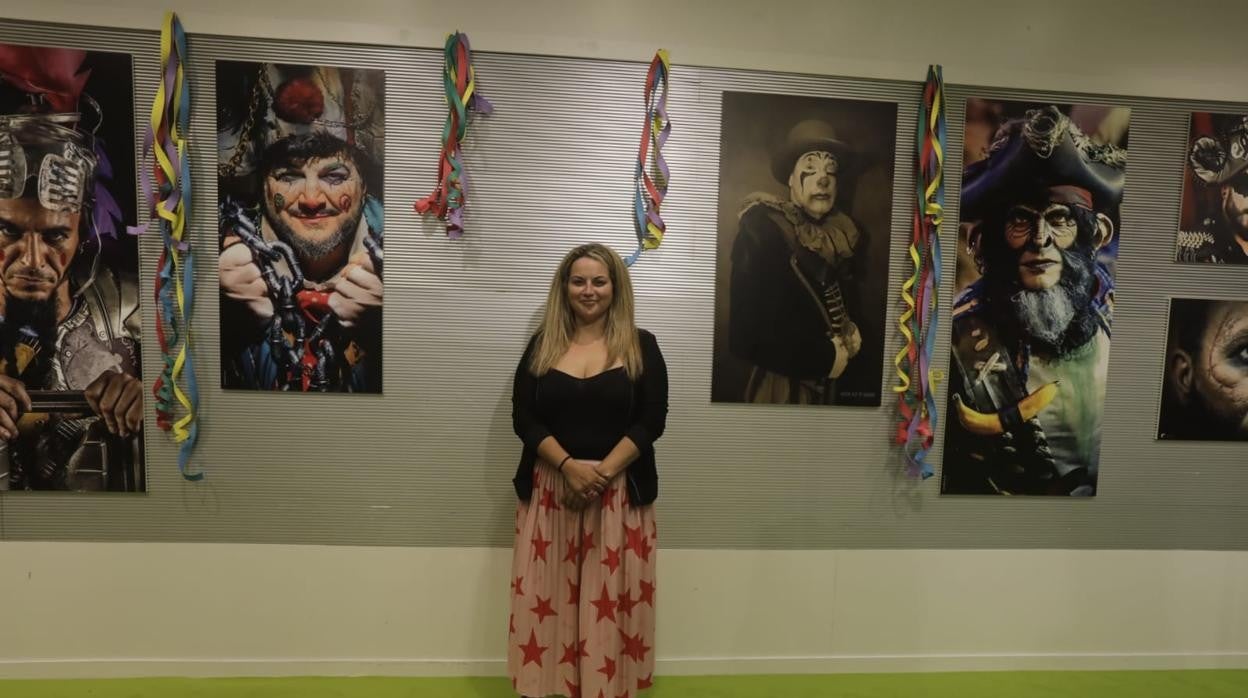 Sara Romero, una de las maquilladoras más conocidas del mundo del Carnaval de Cádiz.