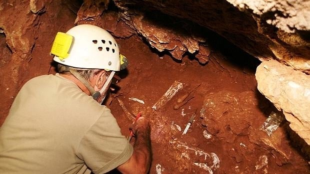 Trabajos en Cueva Victoria, en Cartagena