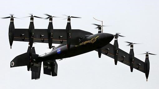 Modelo experimental de la NASA, con alas basculantes