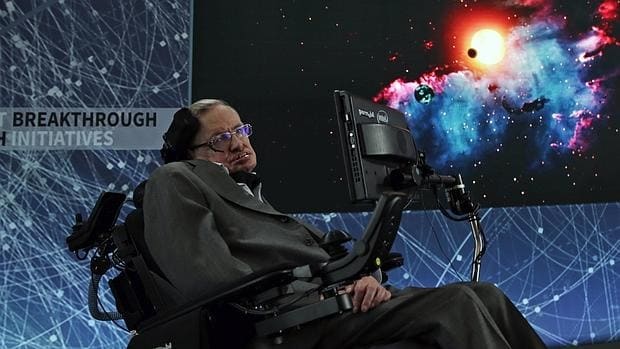 Stephen Hawking, en la presentación de «Starshot»