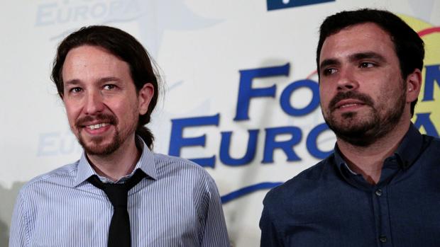 Pablo Iglesias y Alberto Garzón