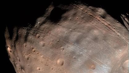 El «reimpacto» de rocas explicaría parte de las extrañas formaciones que se aprecian en la superficie de la castigada luna de Marte